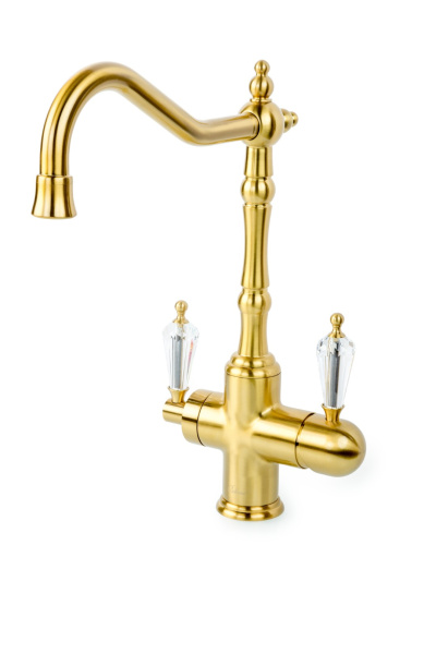 Смеситель для кухни с краном MEDICI Ripresa с кристаллом SW