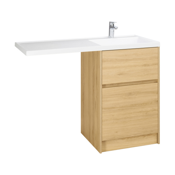 Корпус тумбы под раковину AQUATON Лондри 60 Дуб Сантана без фасада 1A266901LH0C0