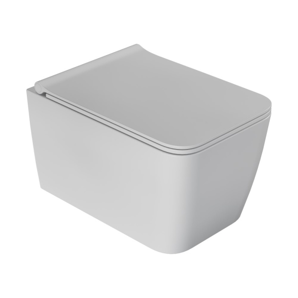 Унитаз подвесной Zen матовый белый с крышкой