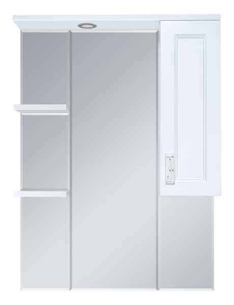 Зеркало-шкаф Дива - 75 со светом правое