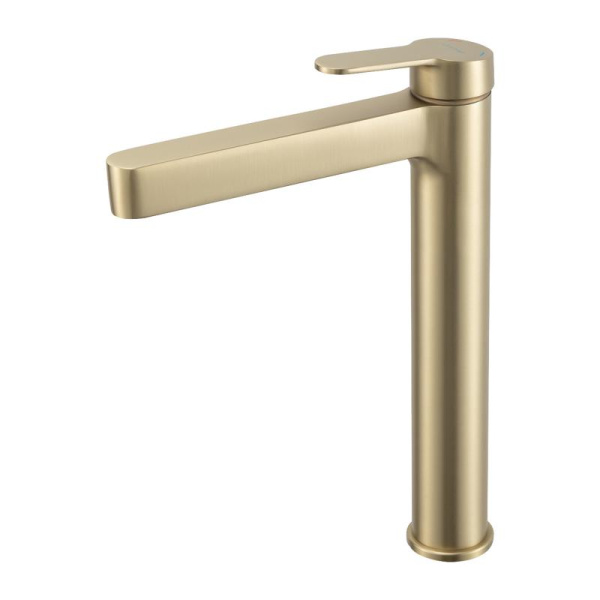 Смеситель для раковины высокий сантин золотой GAPPO G1099-83