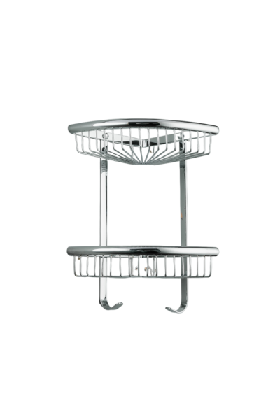 Полка 2-ярусная угловая c ключками FRAP F352-1