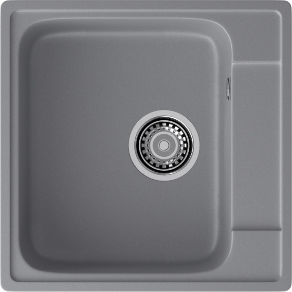 GranFest QUARZ (GF-Z48) Мойка для кухни 480*480мм (темно-серый)