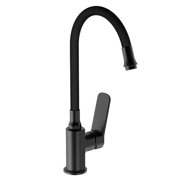 Смеситель для кухни чёрный FRAP F4462