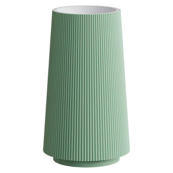 Раковина напольная рифленая Corian 480*480*850 MINT (мятный) в магазинах СантехГид