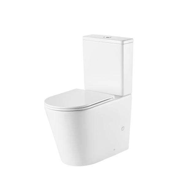 Унитаз напольный Grossman (670х380х850) безободковый,белый матовый с тонкой крышкой,микро GR-4449MSQ