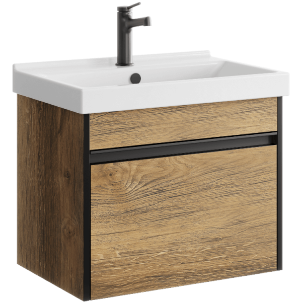 "Urban" тумба под умывальник, цвет дуб балтийский, , ТМ «AQWELLA» URB0106DB