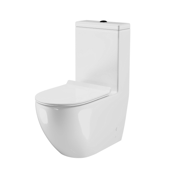 Унитаз Style (675х365х830) моноблок напольный с тонкой крышкой, 1 место GR-4496S