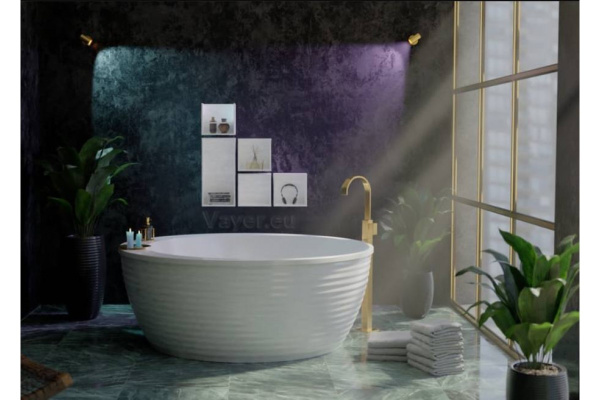 Ванна акриловая Vayer Boomerang (EH) D1600 с панелью 160х160