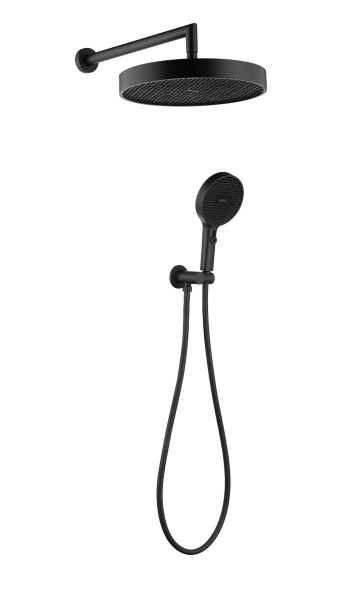 Лейка ручная+верхняя+выпуск+шланг CELL BLACK 