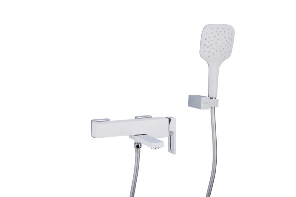 Смеситель для ванны белый/хром GAPPO G3217-8