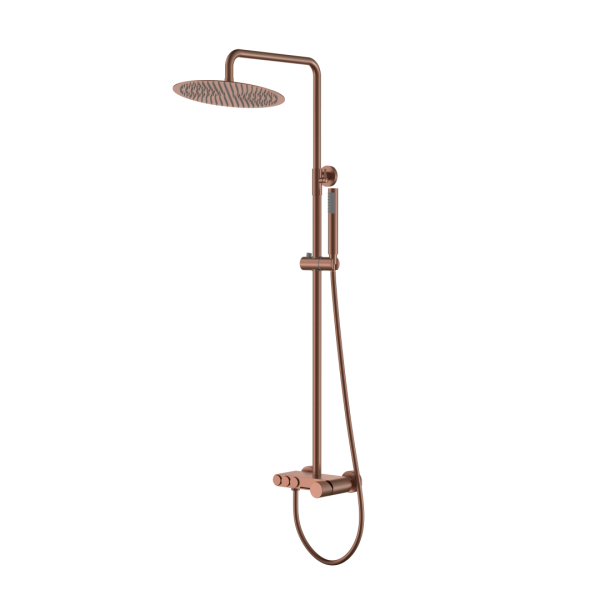 Стойка для душа STICK BRUSHED BRONZE SPIRALE