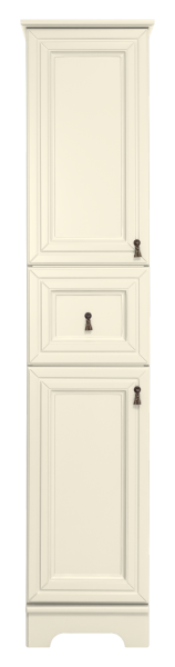 Шкаф-пенал Misty Лувр 35 левый (слоновая кость)