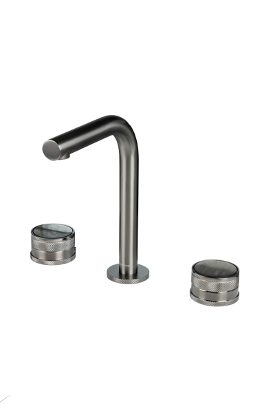 Смеситель на столешницу PRESTIGE на 3 отв. GUN METAL