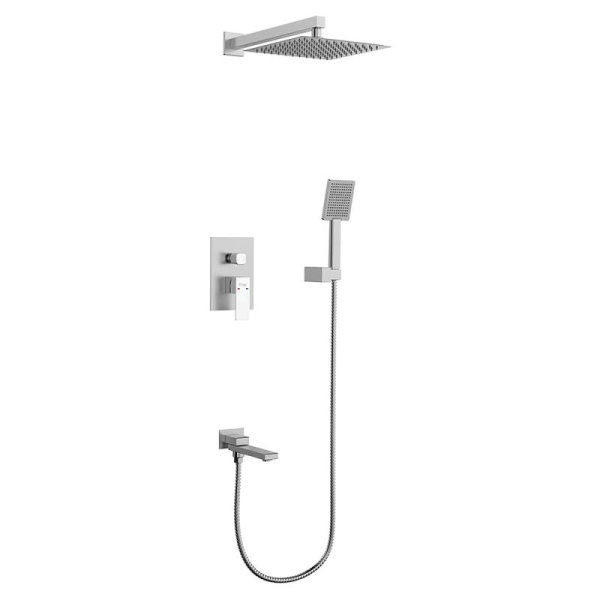 Встроенный смеситель для ванны сатин FRAP F71802