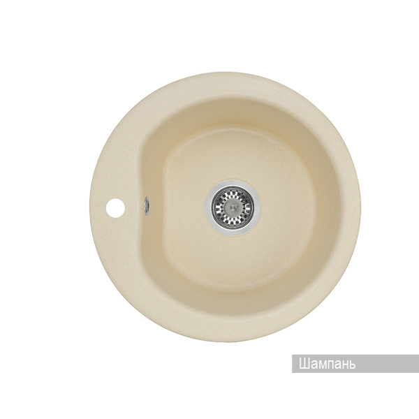 Мойка для кухни AQUATON Мида круглая шампань 1A712732MD290