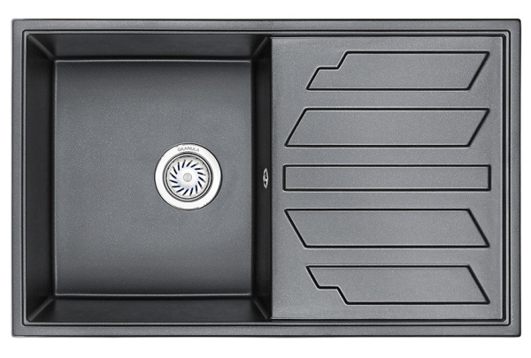 Кухонная мойка GRANULA (8002, ШВАРЦ)