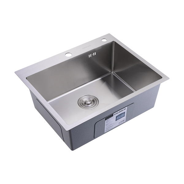 Кухонная мойка Splenka S702.6050.05 из нержавеющей стали в базу от 60см, сатин
