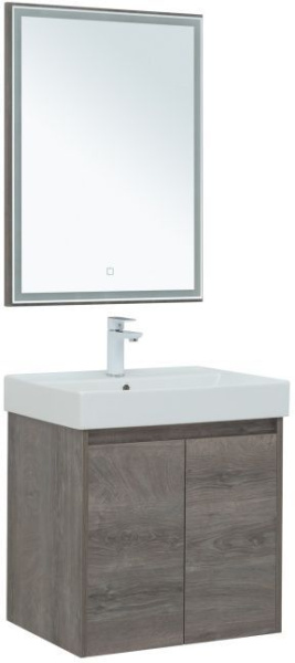 Комплект мебели для ванной Aquanet Nova Lite 60 дуб рошелье (2 дверцы)