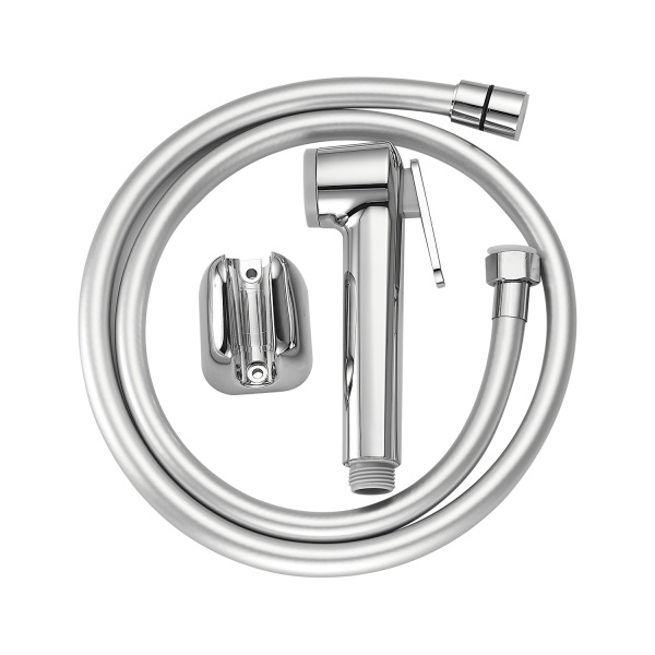 Комплект для гигиенического душа Splenka S460.51 лейка 1 режим, шланг силиконовый 1,2 м, серебристый
