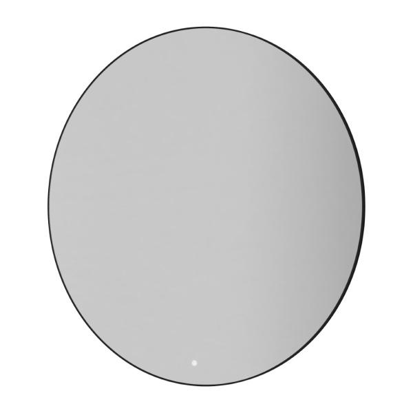 Зеркало круглое , мет. рама, подсв., сенсор, антизапотевание, D120cm, BLACK 