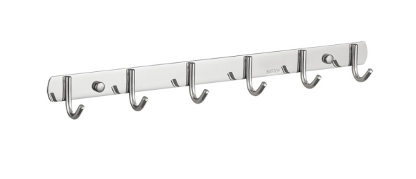 Вешалка 6 крючков хром Frud R201-6