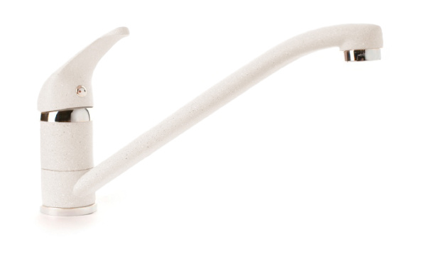 Смеситель для кухни D=35 мм (белый)