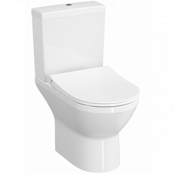 Унитаз компакт Vitra Integra Round Open-Back с бачком и сиденьем Микролифт 9833B003-7206