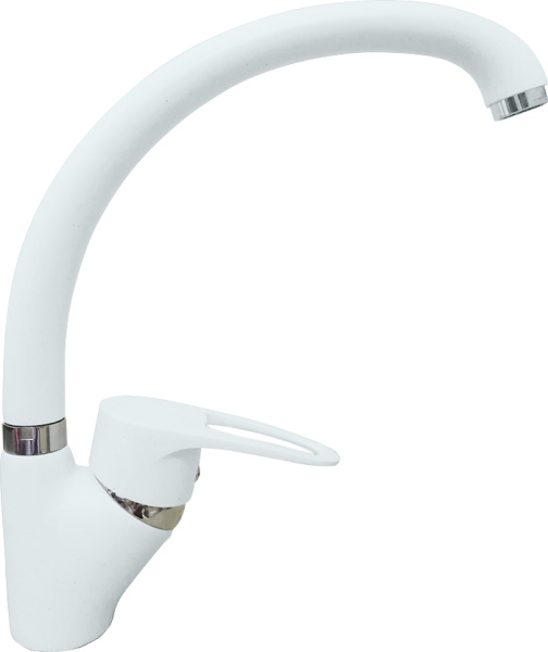 Смеситель для кухни, выс.пов.излив 204мм(к/40), р/ОД, иней, GF-