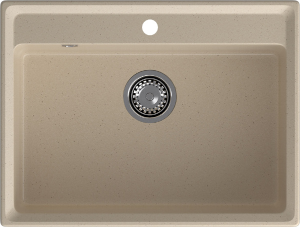 GRANFEST Мойка композит LEVEL, GF-LV-660, чаша 660*500, кашемир