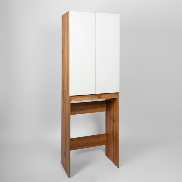 Шкаф-колонна для стиральной машины VIANT БОСТОН 65 напольный дуб вотан/белый () VBOS645-SHSM