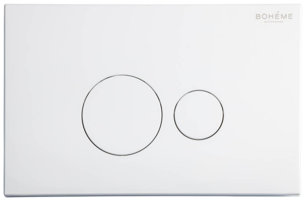 Кнопка для инсталляции Boheme, пластик WHITE