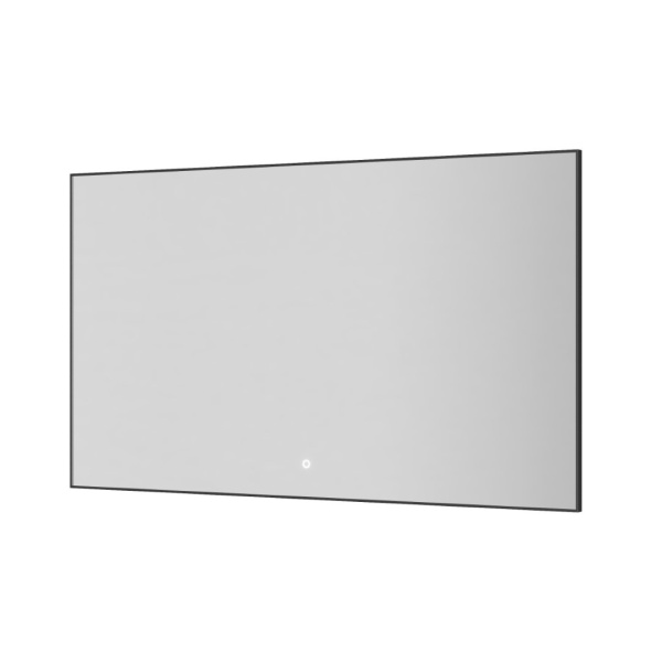 Прямоугольное зеркало , мет. рама, подсв., сенсор, антизапотевание, 120*70 GUN METAL 