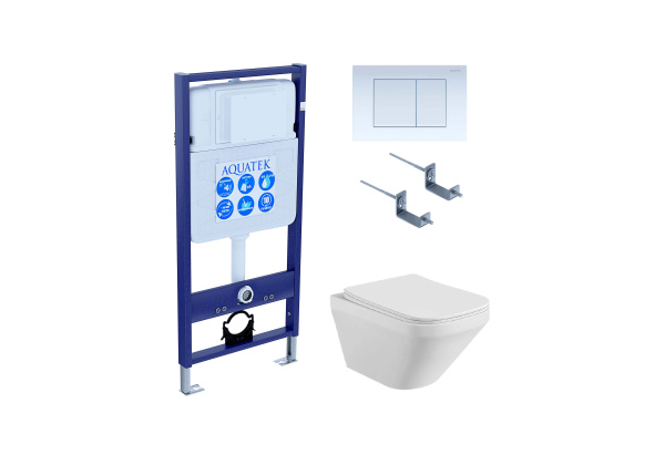Инсталляция Set AQUATEK ЛИРА (рама AQUATEK Standard INS-0000012 с прокладкой+крепеж+кнопка