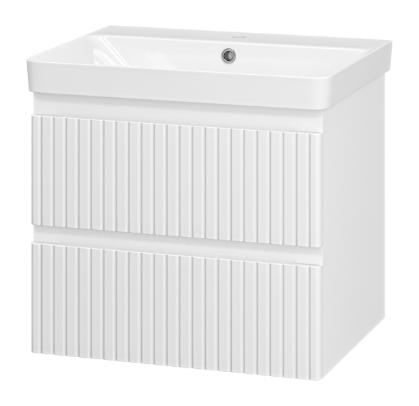 VICTORY - 60 Тумба подвесная с 2 ящ. белый + раковина