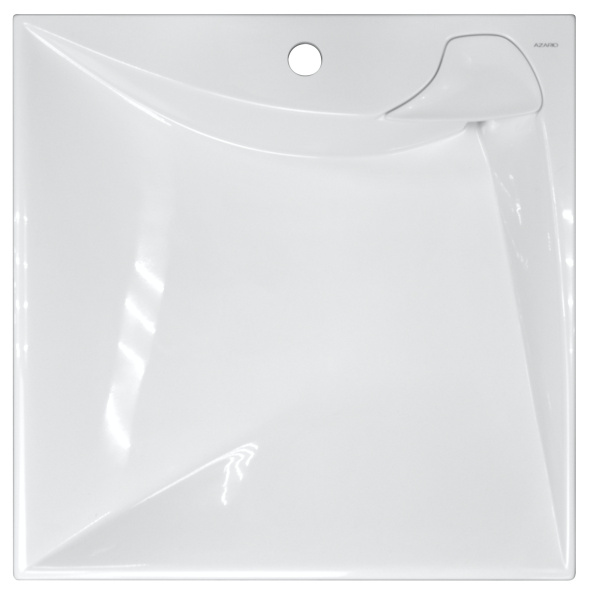 Раковина подвесная Azario Gratsiy 597х598х100 литьевой мрамор, белая (CS00078505) в магазинах СантехГид