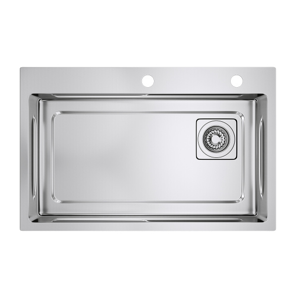 Кухонная мойка Raglo из нержавеющей стали в базу от 80см, сатин R702.7246.05