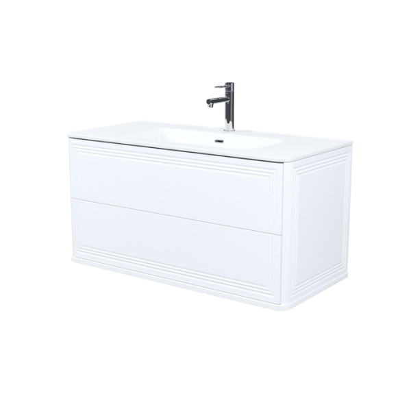 Тумба с умывальником, подвесная, 100 см, белый, Oxford Neo, IDDIS, OXN10W0i95K подходит умыв. 0101000i28