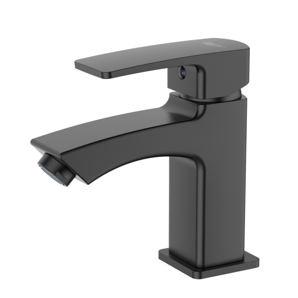 Смеситель для раковины чёрный FRUD R10152