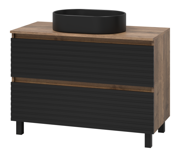 DAKOTA -Тумба 100 см напольная 2 ящ. + раковина