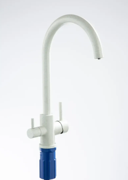 Cмеситель для кухни с подключением фильтра питьевой воды нержавейка серый FRAP F43899-42