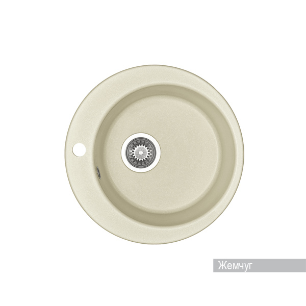 Кухонная мойка AQUATON Иверия 480мм., цвет жемчуг () 1A711032IV240