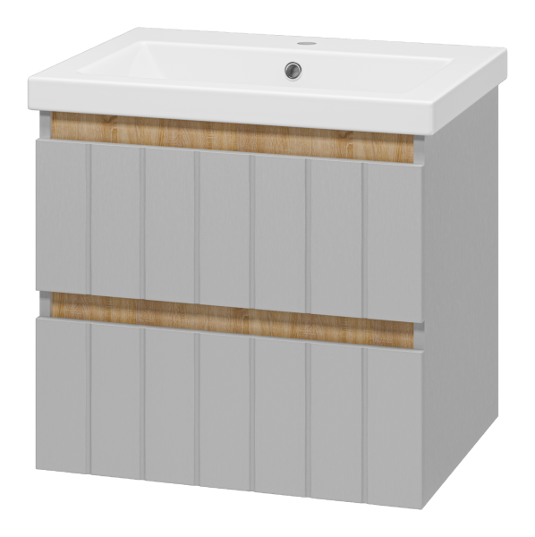 Грэй - 60 Тумба подвесная с 2 ящ. + раковина