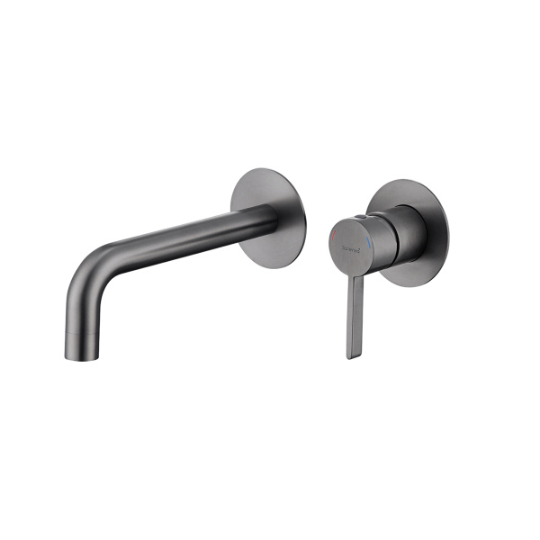 Смеситель Splenka S221.11.09 для раковины встраиваемый монолитный, графит