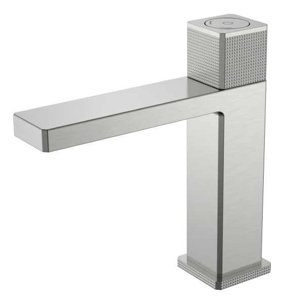 Смеситель автоматический для раковины QUAD Nikel Brush