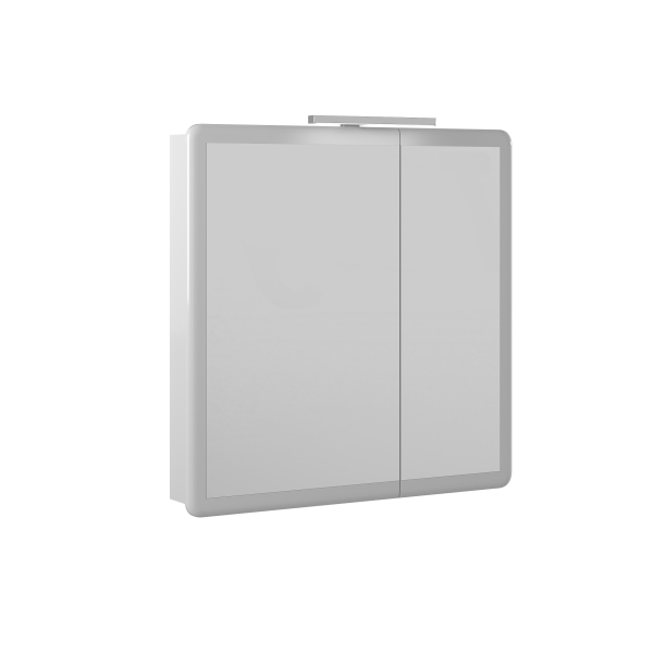 Зеркальный шкаф Briz Эстель 
80 см, белый глянец