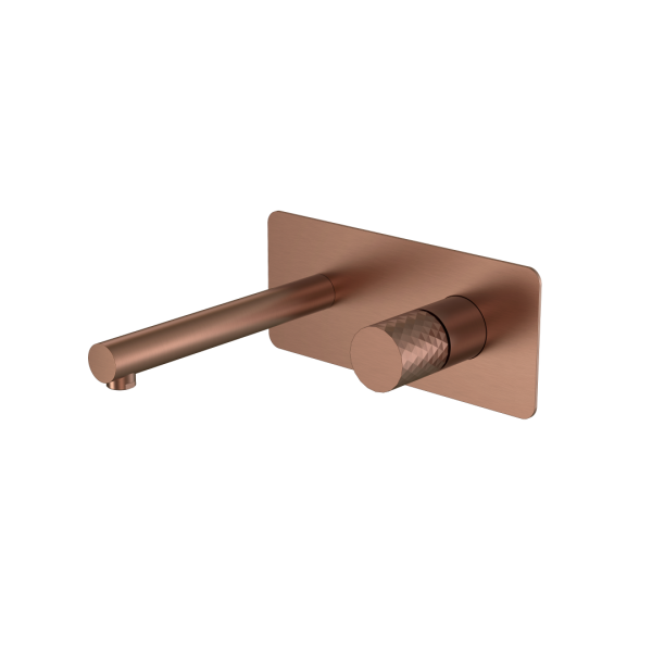 Смеситель STICK из стены BRUSHED BRONZE ручка DIAMOND