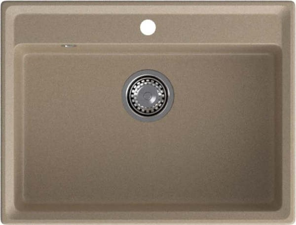 GRANFEST Мойка композит LEVEL, GF-LV-660 , чаша 660*500, песочный