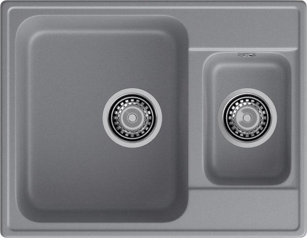 GranFest QUARZ (ECO-09) Мойка 1.5-чаш. 620*480 (темно-серый)