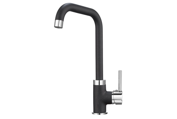 Смеситель для кухни однорыч. ЧЕРНЫЙ, GRANULA